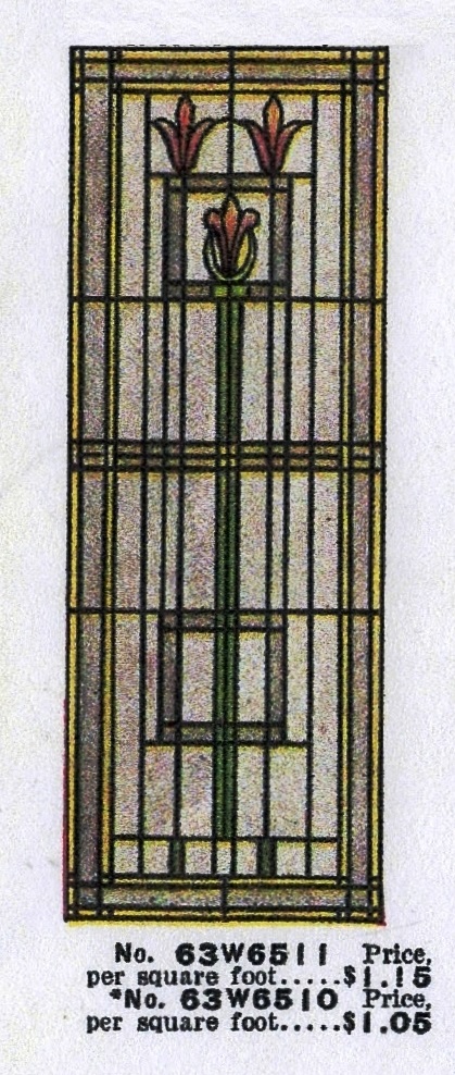 Sears Stained Glass Window from their building materials and millwork catalog.