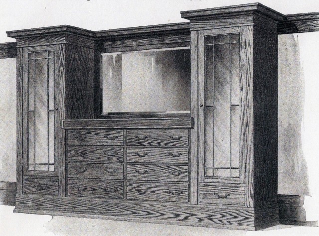 A Sears Buffet from their building materials and millwork catalog.