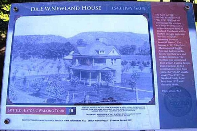 In Bayfield Colorado and on their Historical Walking Tour is the home of Dr EW Newland. The house is at 1543 Hwy #160 in Bayfield, CO.