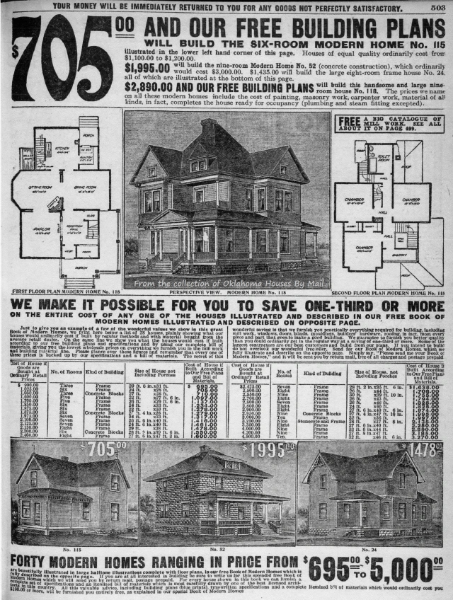The Sears #118 was one of 40 modern home plans offered by Sears in 1908. Did this center feature make it popular?