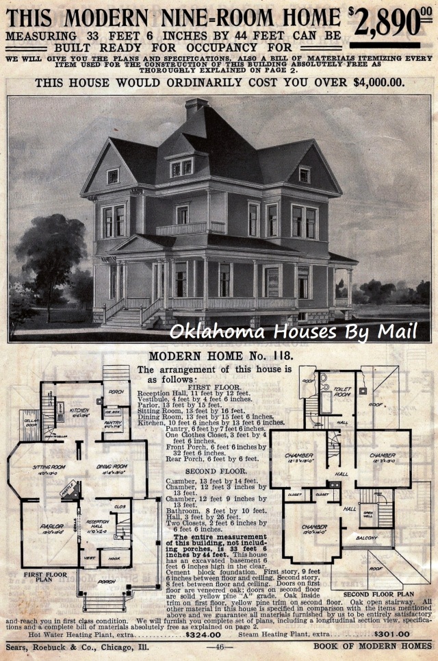 The Sears #118 from my 1908 4th edition Sears Modern Homes. 