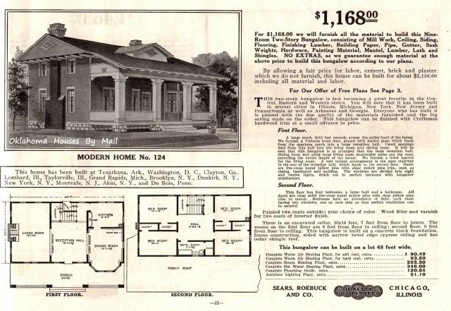 The Sears Fall 1916 Modern homes catalog mention a 124 built in Clayton Gerogia </h3/